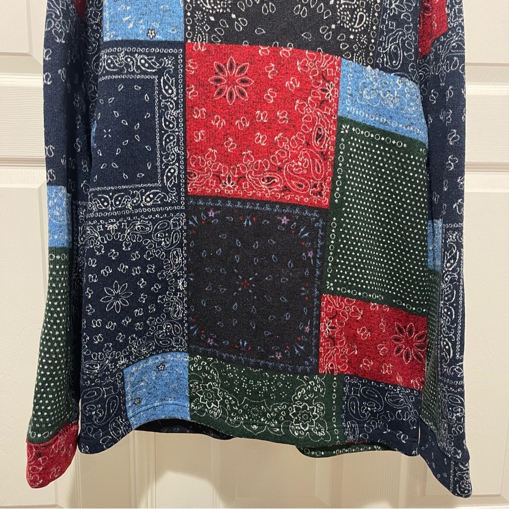 Levi's Mens XL Colorful Patchwork Cardigan - Picture 11 of 11
